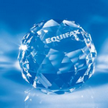 Gem Cut 2" Sphere Crystal Award/ Paperweight